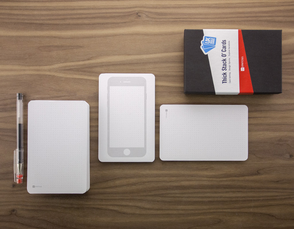 UX Index Cards - UI Stencils