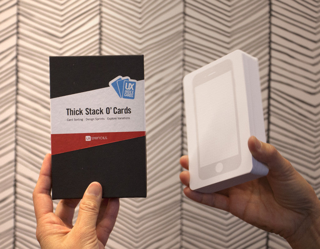 UX Index Cards - UI Stencils