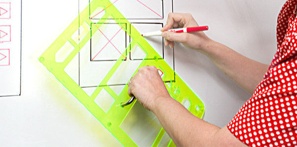 Mobile Whiteboard Stencil - UI Stencils