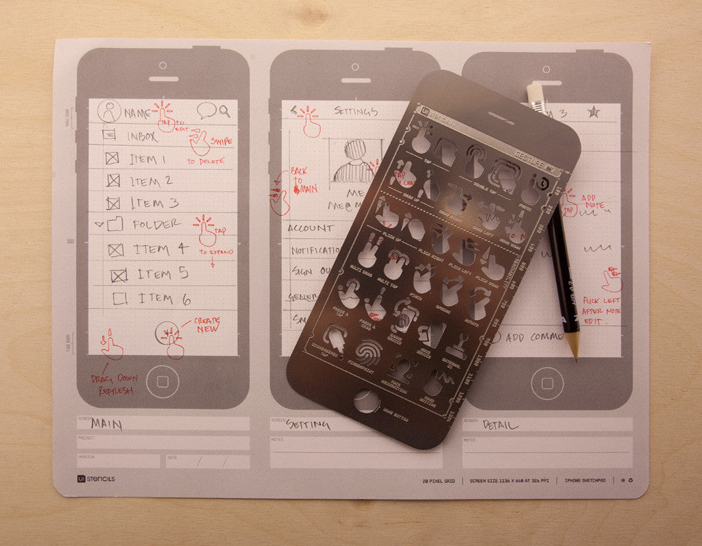 Gesture Stencil Kit - UI Stencils