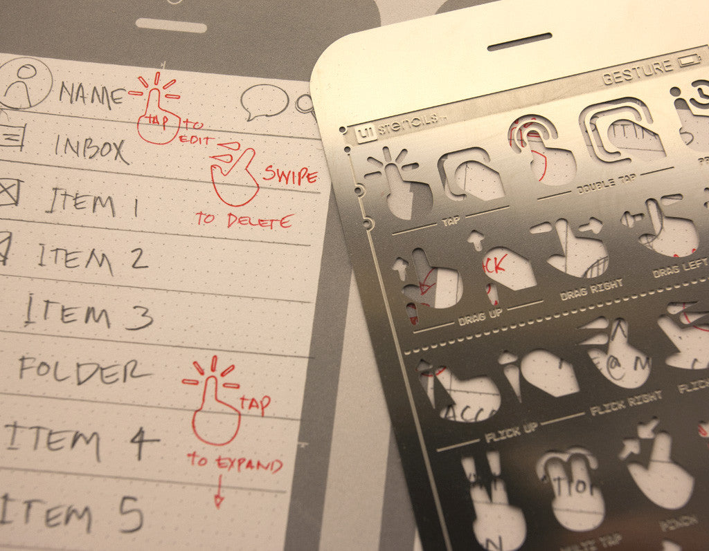 Gesture Stencil Kit - UI Stencils